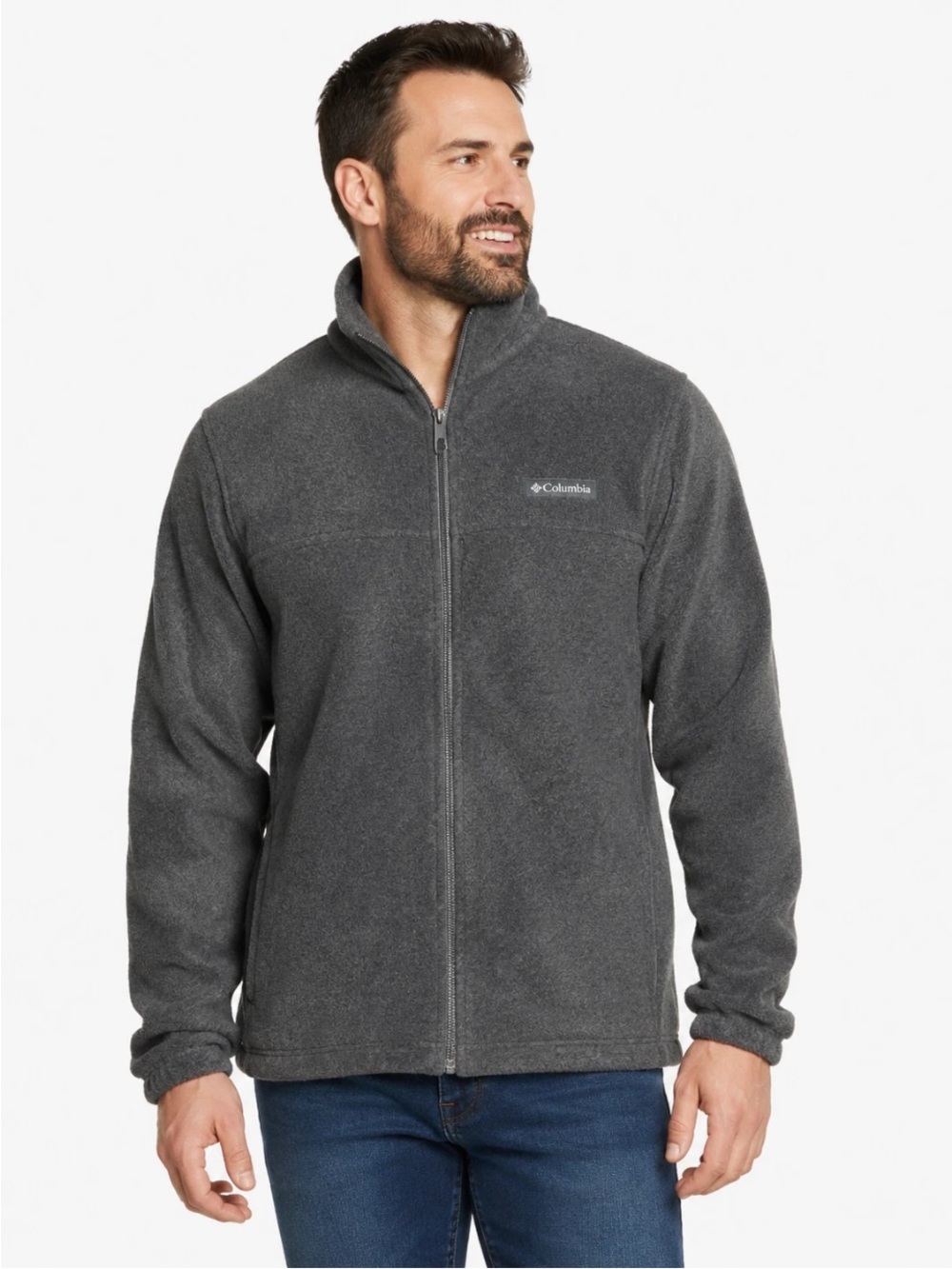 Columbia Jacket Mens
Size 3X Dark Gray Mount
Grant Fleece Full Zip